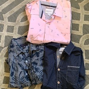 3 boys size medium button ups (10/12)